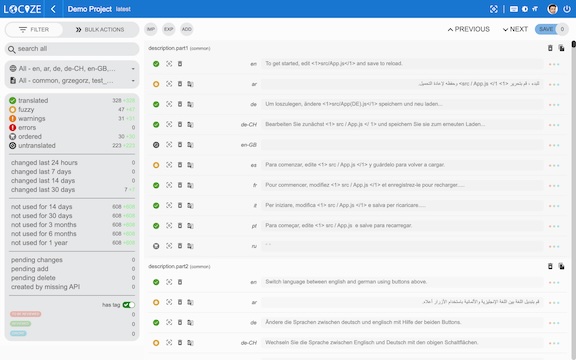 locize translation editor